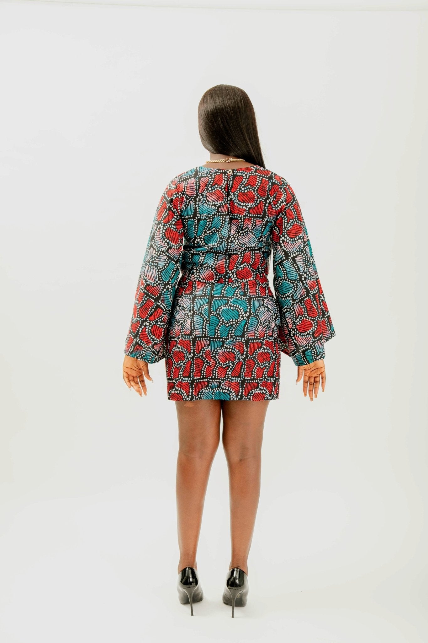 Coupé - décalé - African print Crop top & Skirt set - Zee Store