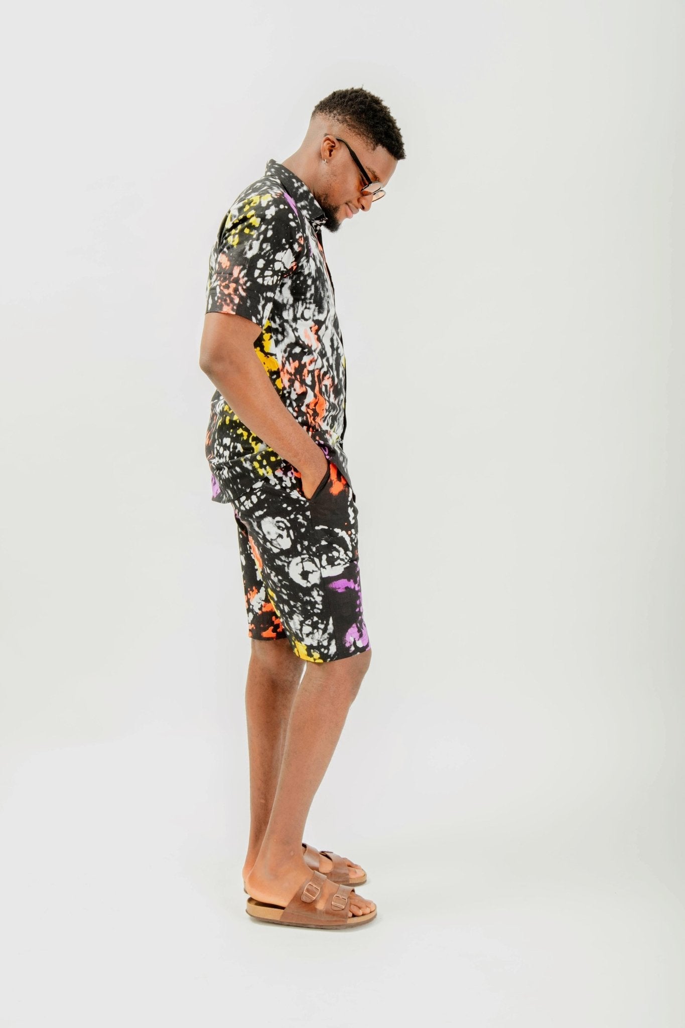 Doundounba - African Print Shirt & shorts Set - Zee Store