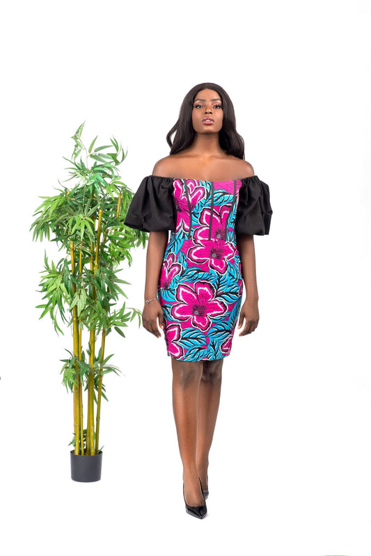 Koroso - African Print Corset Dress - Zee Store