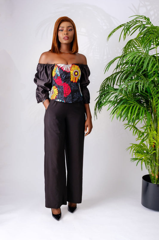 Sunu - African Print Corset Top - Zee Store